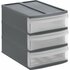 Rotho SYSTEMIX Design Ladekast met 3 Lades 26.5x19.2x23.3 cm Antraciet_