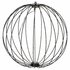 LED Bal 40 cm 240 LEDs Warm Wit Licht Zwart/Metaal_