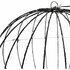 LED Bal 40 cm 240 LEDs Warm Wit Licht Zwart/Metaal_