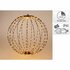LED Bal 40 cm 240 LEDs Warm Wit Licht Zwart/Metaal_
