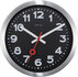 NeXtime NE-3998ARZW Wandklok 'Station' Ø19 Cm, Geborsteld Aluminium Zwart_