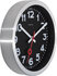 NeXtime NE-3998ARZW Wandklok 'Station' Ø19 Cm, Geborsteld Aluminium Zwart_