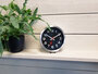 NeXtime NE-3998ARZW Wandklok 'Station' Ø19 Cm, Geborsteld Aluminium Zwart_