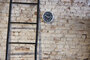 NeXtime NE-3998ARZW Wandklok 'Station' Ø19 Cm, Geborsteld Aluminium Zwart_