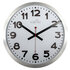 NeXtime NE-3999ARRC Wandklok Dia. 35 Cm, Aluminium, Wit, 'Station' Radio Controlled (DCF)_