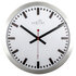 NeXtime NE-3999STRC Wandklok Dia. 35 Cm, Aluminium, Wit, 'Station' Radio Controlled (DCF)_