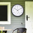 NeXtime NE-4313 Marigold Buitenklok met Temperatuur Aanduiding 30.5 cm Zwart/Wit_