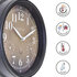 NeXtime NE-4318BR Buitenklok Jasmine + Thermo- en Hydrometer 23.5 cm Zwart/Koper_