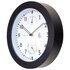NeXtime NE-4319 Buitenklok Daisy + Thermo- en Hydrometer 25.5 cm Zwart/Wit_