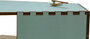 NeXtime NE-5207TQ Tafelklok Rocky 19.5x18x8.8 Cm Hout Turquoise_
