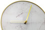 NeXtime NE-5222WI - Tafelklok - Ø 20 Cm - Glas / Metaal - Wit - 'Marble'_