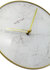 NeXtime NE-5222WI - Tafelklok - Ø 20 Cm - Glas / Metaal - Wit - 'Marble'_