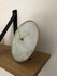 NeXtime NE-5222WI - Tafelklok - Ø 20 Cm - Glas / Metaal - Wit - 'Marble'_