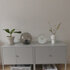 NeXtime NE-5222WI - Tafelklok - Ø 20 Cm - Glas / Metaal - Wit - 'Marble'_
