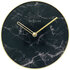 NeXtime NE-5222ZW Tafelklok Marble Table Dia 20cm Glas Zwart_