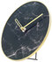 NeXtime NE-5222ZW Tafelklok Marble Table Dia 20cm Glas Zwart_