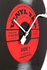 NeXtime NE-8141 Wandklok Dia. 43 Cm, Glas, 'Vinyl Tap'_