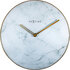 NeXtime NE-8189WI Wandklok Marble Ø 40 Cm Wit_