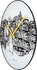 NeXtime NE-8192 Wandklok Sax City Ø 40 Cm_