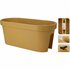 Pro Garden Balkonbak 60x28x25 cm Okergeel_