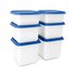 Day To Day Alaska Diepvriesbakken 2x750 ml 2x1200 ml Blauw/Wit_