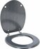 Bathroom Solutions Toiletbril 45x37.5 cm Zilver/MDF_