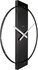 NeXtime NE-3195ZW Wandklok 50.8x58.2x4.3, Hout/Steel, Zwart_
