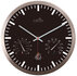NeXtime NE-90513ZW Wandklok + Weerstation 25cm Zwart RC Aluminium_