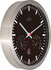 NeXtime NE-90513ZW Wandklok + Weerstation 25cm Zwart RC Aluminium_