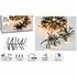 Cluster LED-Verlichting 2016 LED's 1460 cm Warm Wit Zwart_
