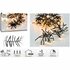 Cluster LED-Verlichting 3000 LED's 2200 cm Warm Wit Zwart_