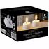 LED Theelichten Oplaadbaar 4 cm 4 Stuks Wit_